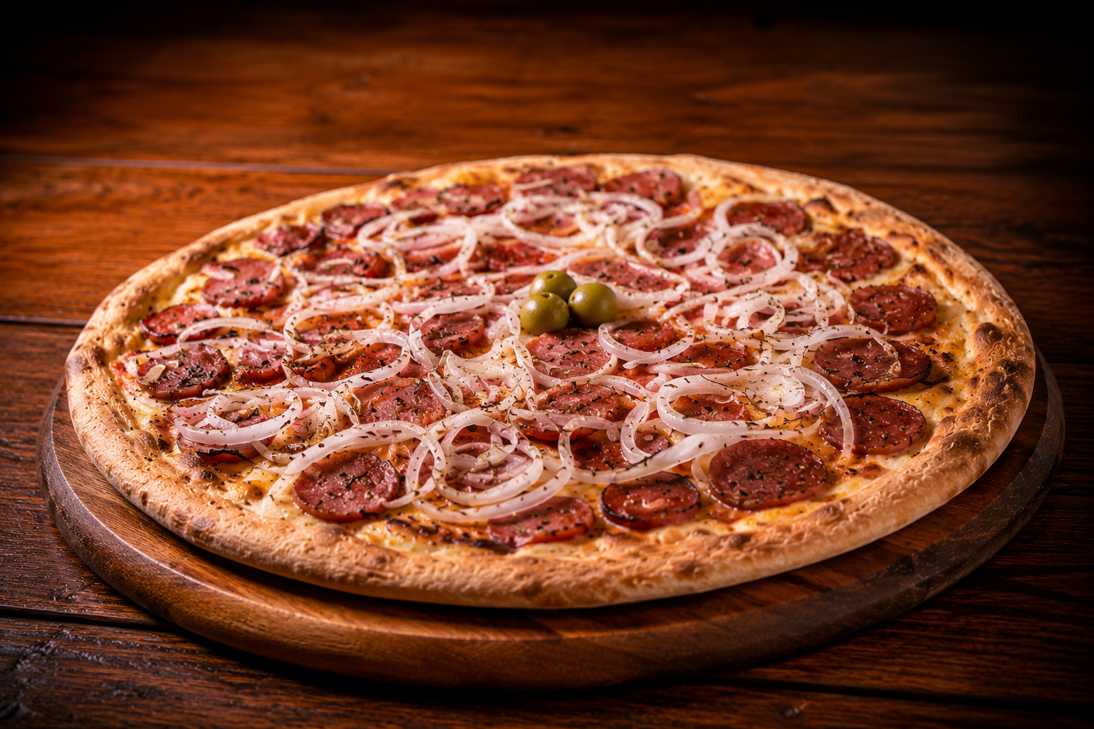Pizza sabor Calabresa